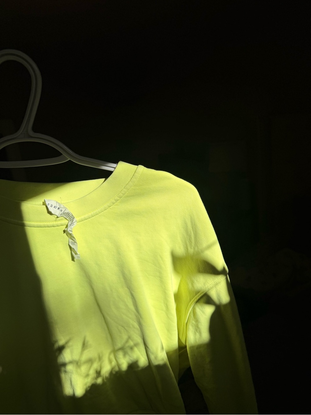 Lululemon Neon Yellow Long-Sleeve Crewneck Top